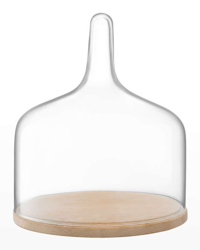Cloche Dome & Oak Vase